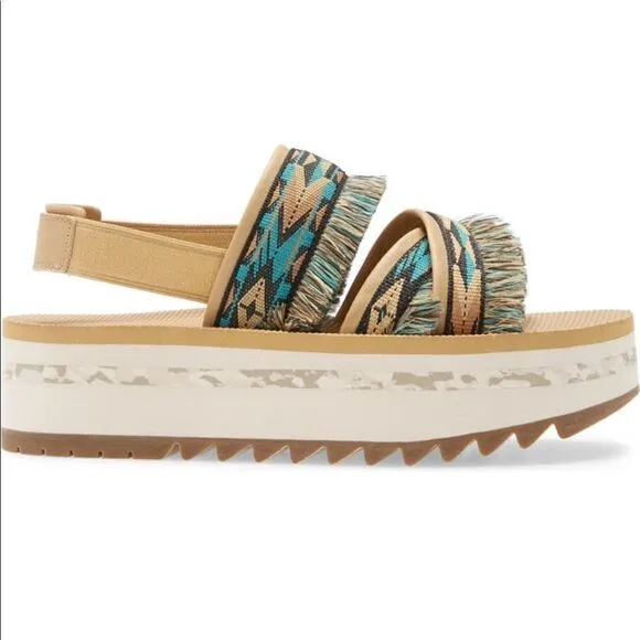 Teva platform sling back sandal💥size 7, size 8, size 9