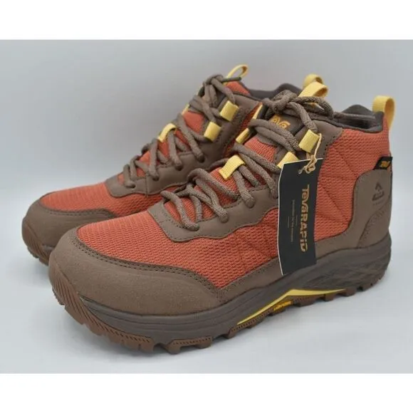 Teva Womens Size 7 Ridgeview Rapid Proof Coral Mid Waterproof Hiking Boots Shoes