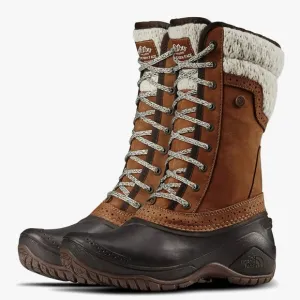 The North Face Femmes Women's Brown Leather Rubber Winter Boots