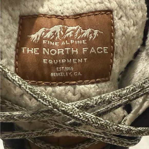The North Face Femmes Women's Brown Leather Rubber Winter Boots