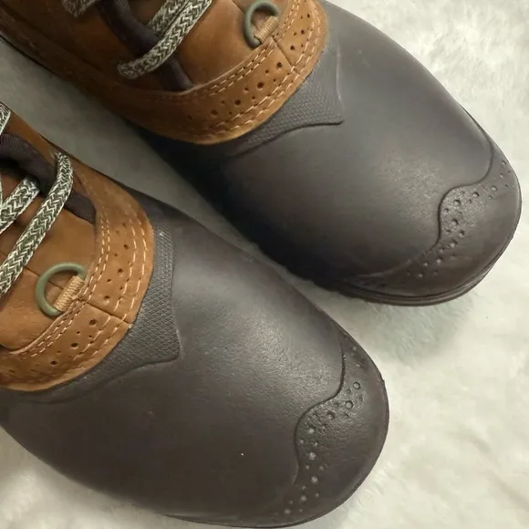 The North Face Femmes Women's Brown Leather Rubber Winter Boots