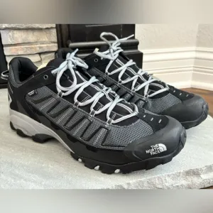 The North Face Mens Ultra 109 Waterproof Hiking Shoes Sz 16 Black Grey Trail NEW