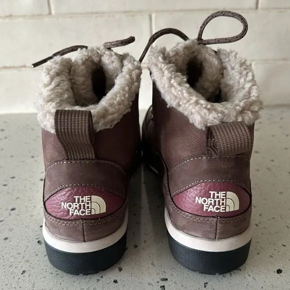 THE NORTH FACE Sierra Leather Mid Lace Waterproof Boots Performance Shoes Sz 9.5