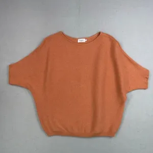 The Reset R Label Sweater Wommen Small Medium Linen Ribbed Short Sleeve Pullover