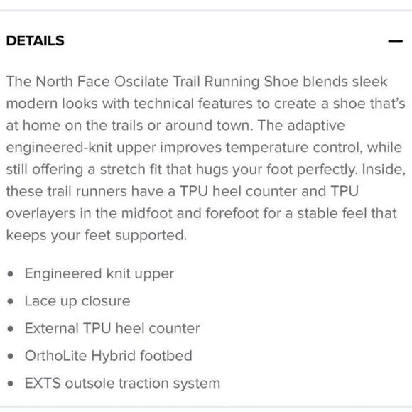 The North Face Oscilate Trail Running Sneakers 7