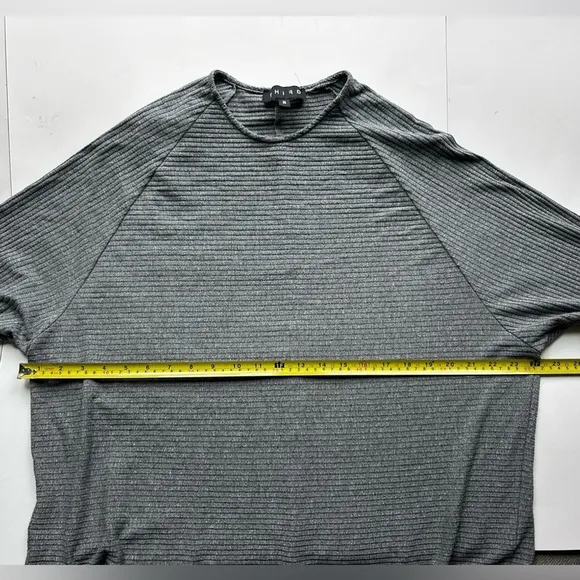 third form ribbed dress long sleeve midi batman sleeve Gray Knit jersey medium