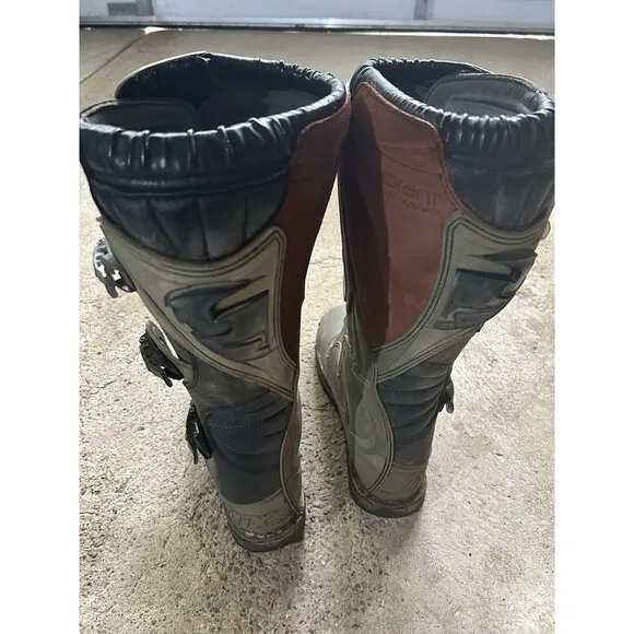 THOR Quadrant Boots Motocross Motorcycle Quad Black/Green SIZE 10