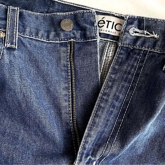 ÉTICA IRIS BARREL LEG JEANS HIGH WAISTED WESTERN Medium Wash Blue Fistral 28