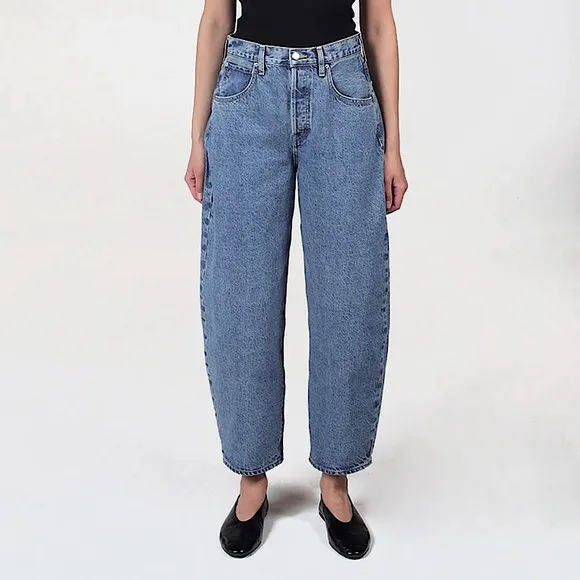 ÉTICA IRIS BARREL LEG JEANS HIGH WAISTED WESTERN Medium Wash Blue Fistral 28