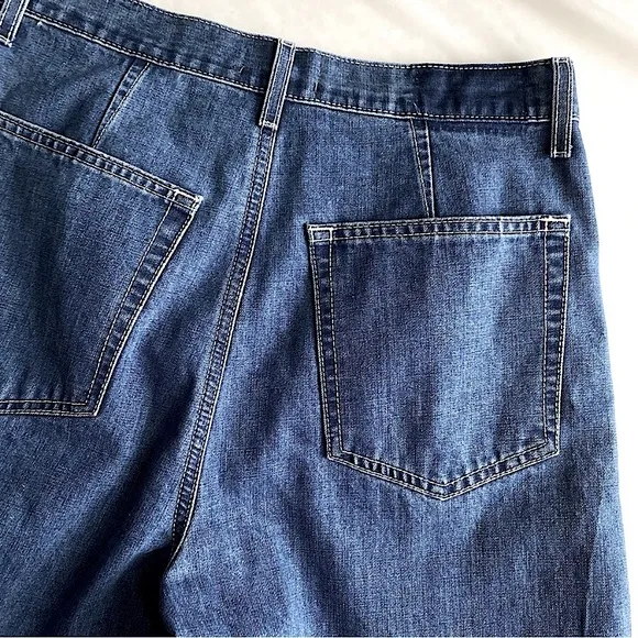 ÉTICA IRIS BARREL LEG JEANS HIGH WAISTED WESTERN Medium Wash Blue Fistral 28