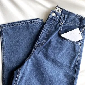 ÉTICA IRIS BARREL LEG JEANS HIGH WAISTED WESTERN Medium Wash Blue Fistral 28