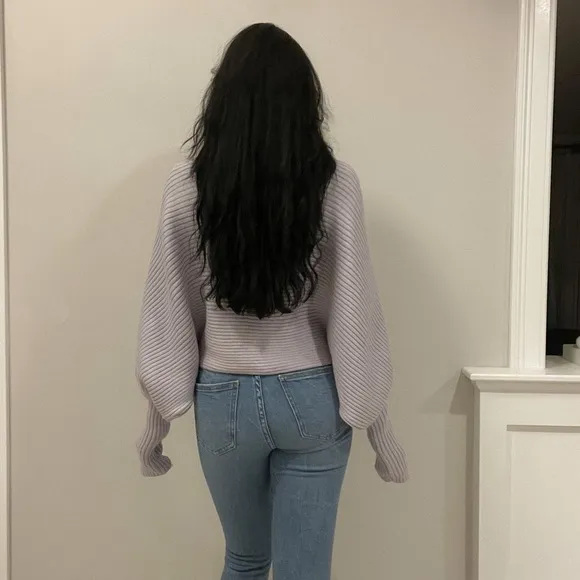 Tiffany Bateau Sweater - Lavender Purple