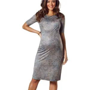 Tiffany Rose Anna Maternity Shift Dress Bronze Blue XL 14 16 New NWT Baby Shower