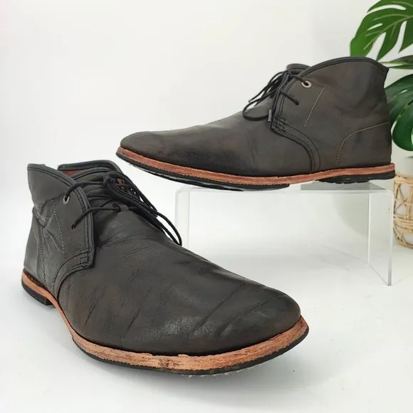 Timberland Boot Co Men's Wodehouse Chukka Brown Leather Boots Size 10