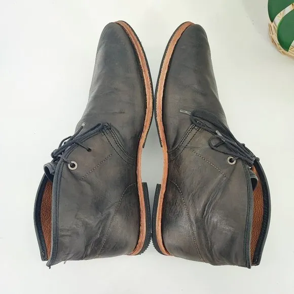 Timberland Boot Co Men's Wodehouse Chukka Brown Leather Boots Size 10