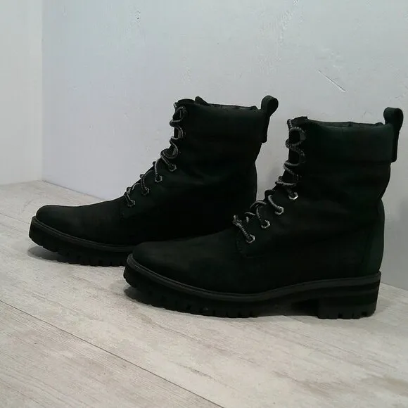 Timberland Courmayeur Valley Black Lace up Rugged Boots Size 10