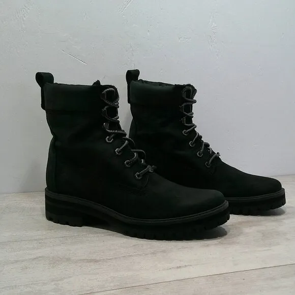 Timberland Courmayeur Valley Black Lace up Rugged Boots Size 10