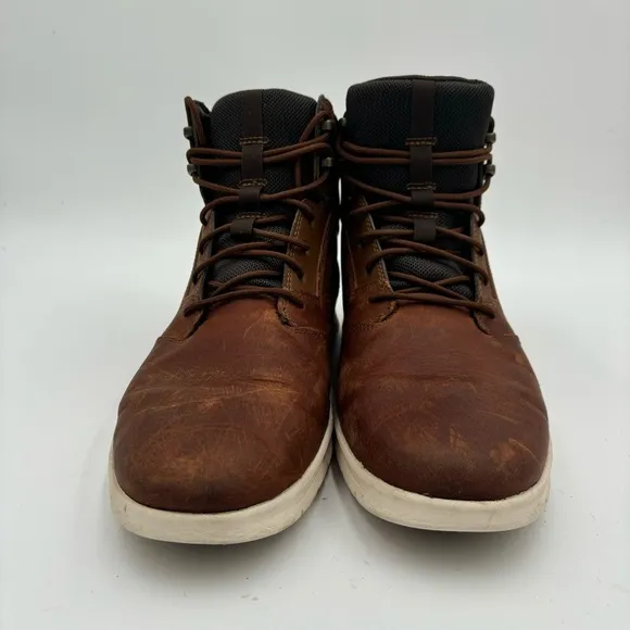 Timberland Men’s 11.5 Brown Leather Graydon HoverLite Sneaker Boots