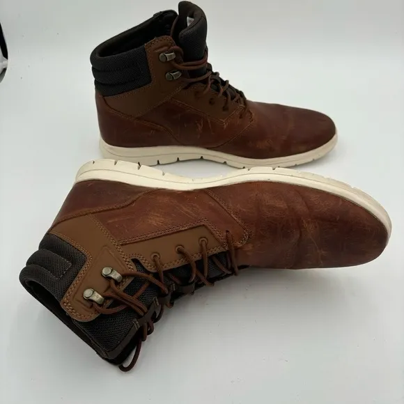 Timberland Men’s 11.5 Brown Leather Graydon HoverLite Sneaker Boots