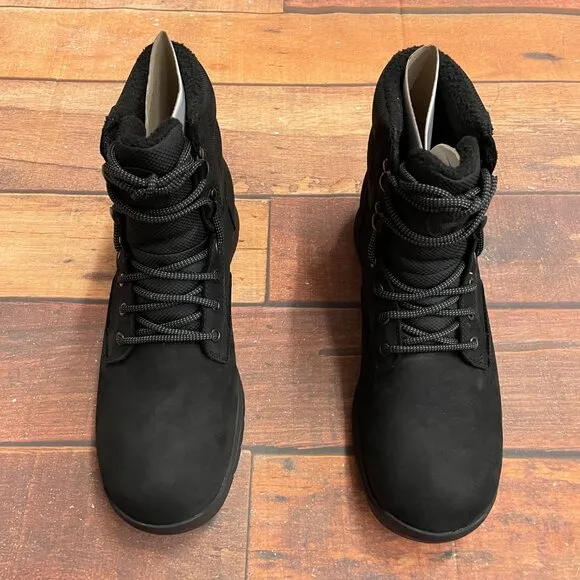 Timberland Men's Norton Ledge Black Nubuck Warm Lined Waterproof Boots
