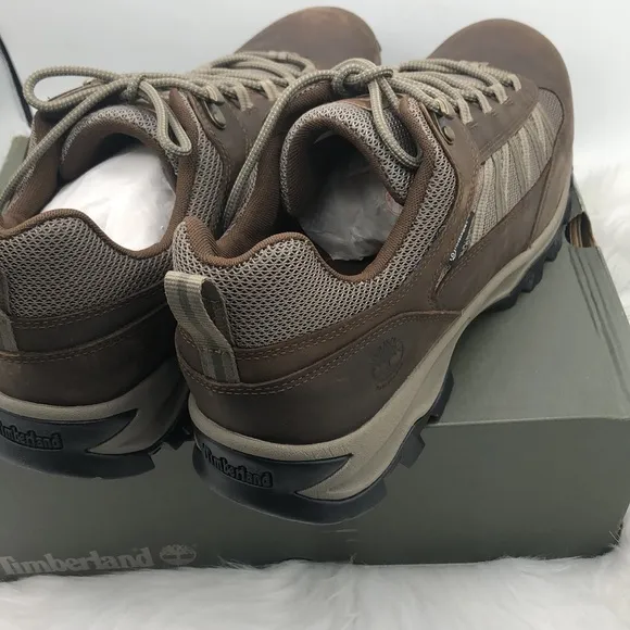 TIMBERLAND Mt. Maddsen Lite  Low Hiking Shoes Men’s Size  15 DK Brown Full Grain