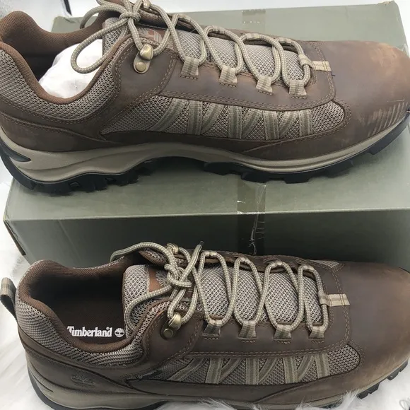 TIMBERLAND Mt. Maddsen Lite  Low Hiking Shoes Men’s Size  15 DK Brown Full Grain