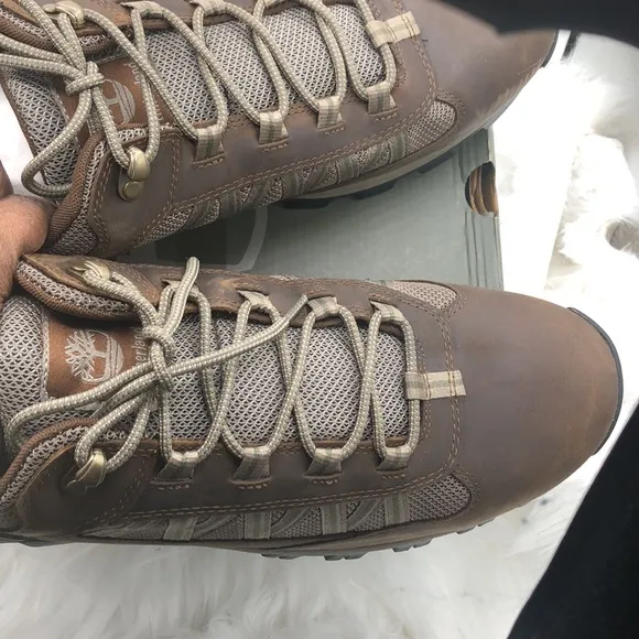TIMBERLAND Mt. Maddsen Lite  Low Hiking Shoes Men’s Size  15 DK Brown Full Grain