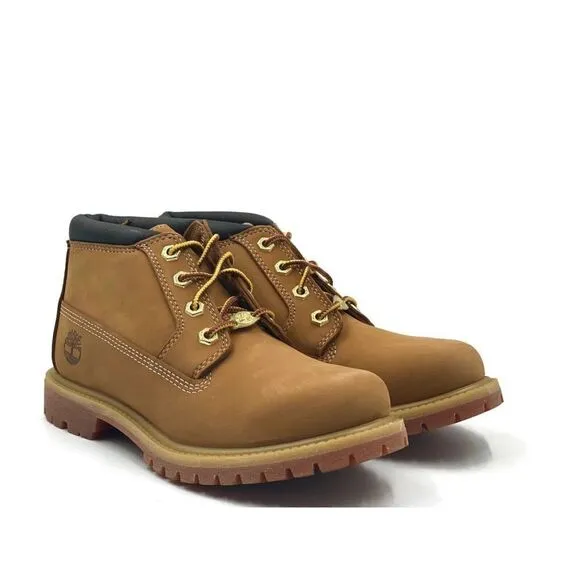 Timberland Nellie Waterproof Chukka Boot Womens Wheat Nubuck Casual Work Shoe