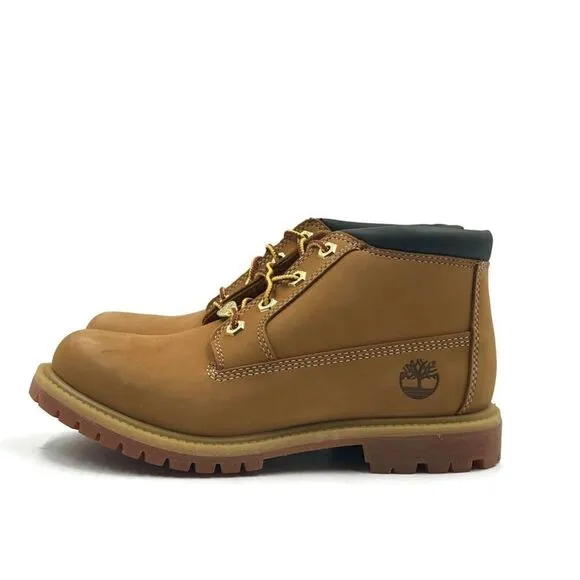 Timberland Nellie Waterproof Chukka Boot Womens Wheat Nubuck Casual Work Shoe