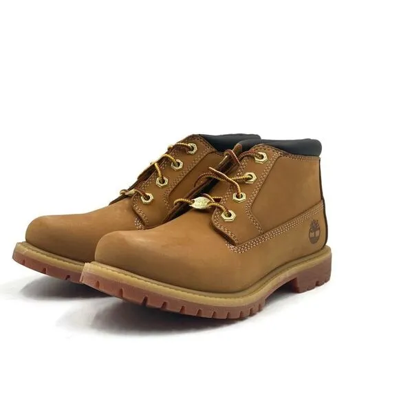 Timberland Nellie Waterproof Chukka Boot Womens Wheat Nubuck Casual Work Shoe