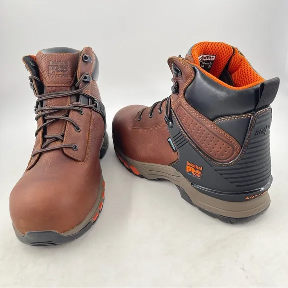 Timberland Pro Men’s Hypercharge 6” Composite Toe Waterproof Boots -Size 11.5 EW