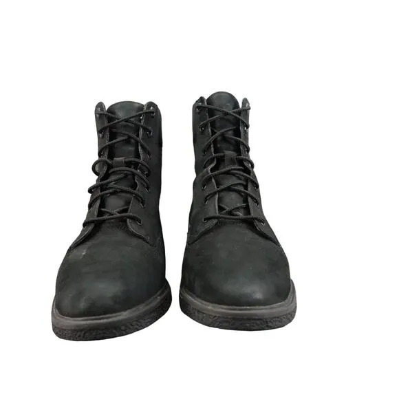 Timberland Shoes Womens 8.5 Boots Fashion Block Heel Lace Up Leather Waterproof