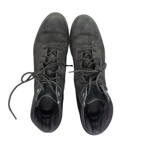 Timberland Shoes Womens 8.5 Boots Fashion Block Heel Lace Up Leather Waterproof