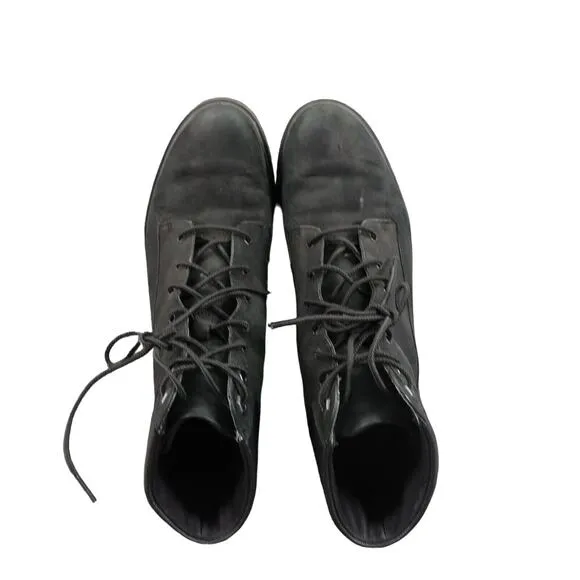 Timberland Shoes Womens 8.5 Boots Fashion Block Heel Lace Up Leather Waterproof