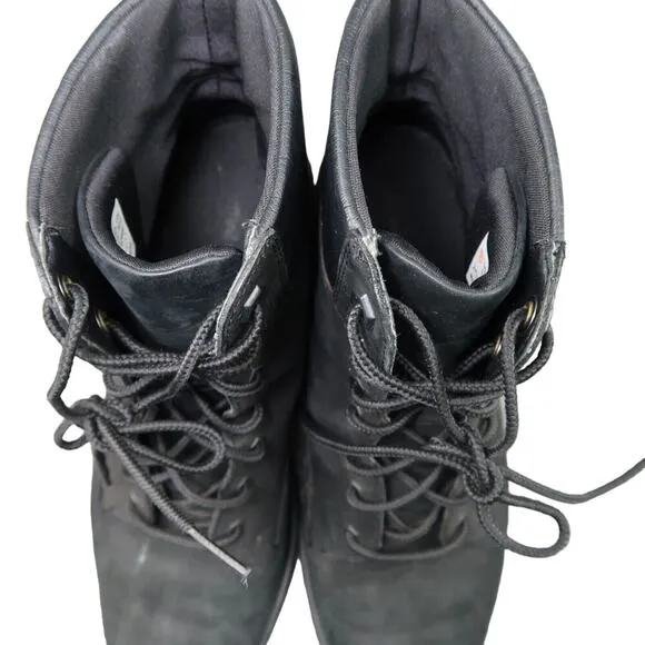Timberland Shoes Womens 8.5 Boots Fashion Block Heel Lace Up Leather Waterproof