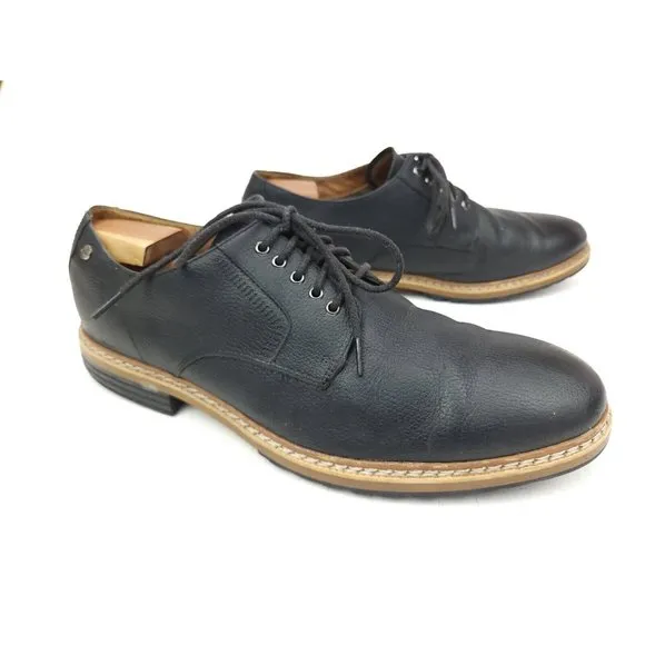 Timberland West Haven Mens Black Leather Waterproof Oxford Dress Shoes Size 11.5
