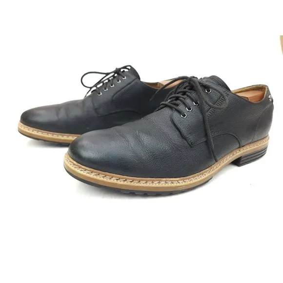 Timberland West Haven Mens Black Leather Waterproof Oxford Dress Shoes Size 11.5