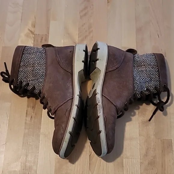Timberland x Harris Tweed Bramhall Leather Boots Size 7.5