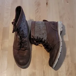Timberland x Harris Tweed Bramhall Leather Boots Size 7.5