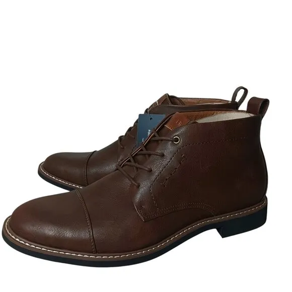 Tommy Hilfiger NEW Mens Gibby Dark Brown Lace-up Comfort Chukka Boot Size 12M