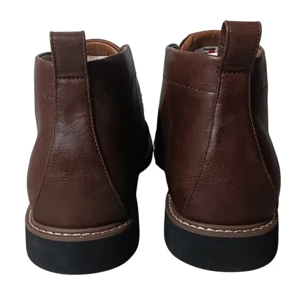 Tommy Hilfiger NEW Mens Gibby Dark Brown Lace-up Comfort Chukka Boot Size 12M