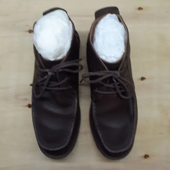 TOMS Chukka Waterproof Brown Leather Boots Men's Size 8