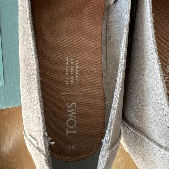 TOMS Palma Drizzle Grey Suede Slip On