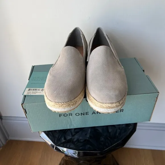 TOMS Palma Drizzle Grey Suede Slip On