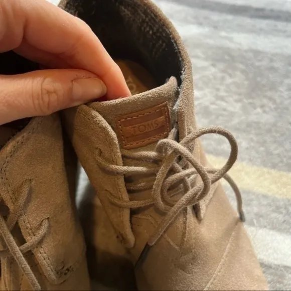 Toms suede wedge ankle boots