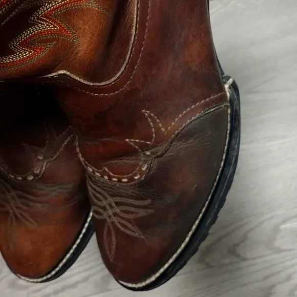 Tony Lama Boots Mens Size 10.5 EE Brown Leather TLX XT3000 Western Performance