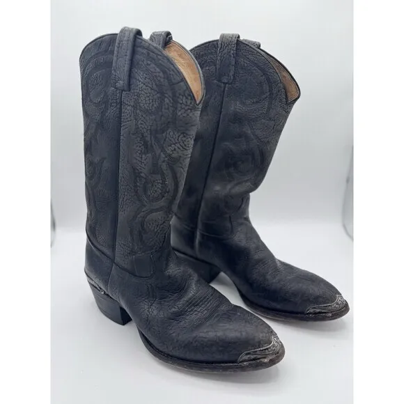 Tony Lama Men’s Western Cowboy Boots Size 10D Pointed Toe READ