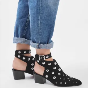Topshop studded wraparound shoes with pointy toes