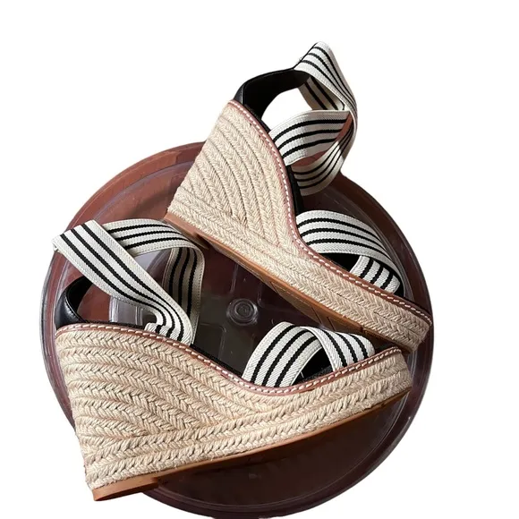 Tory Burch Frieda Espadrille Wedge Sandal size 6.5