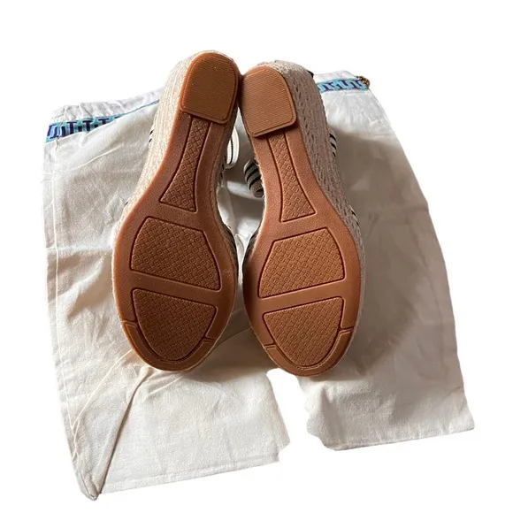 Tory Burch Frieda Espadrille Wedge Sandal size 6.5